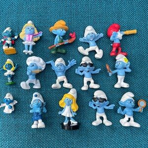 Vintage Collectible Smurfs from McDonalds 2011-2013 Happy Meals